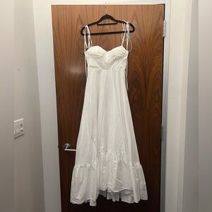 VIRAL ZARA ZW COLLECTION RUFFLED POPLIN DRESS